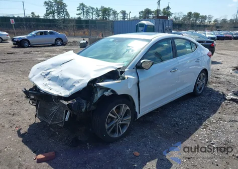 2017 Hyundai Elantra Limited из США, поврежденный, VIN 5NPD84LF8HH066344